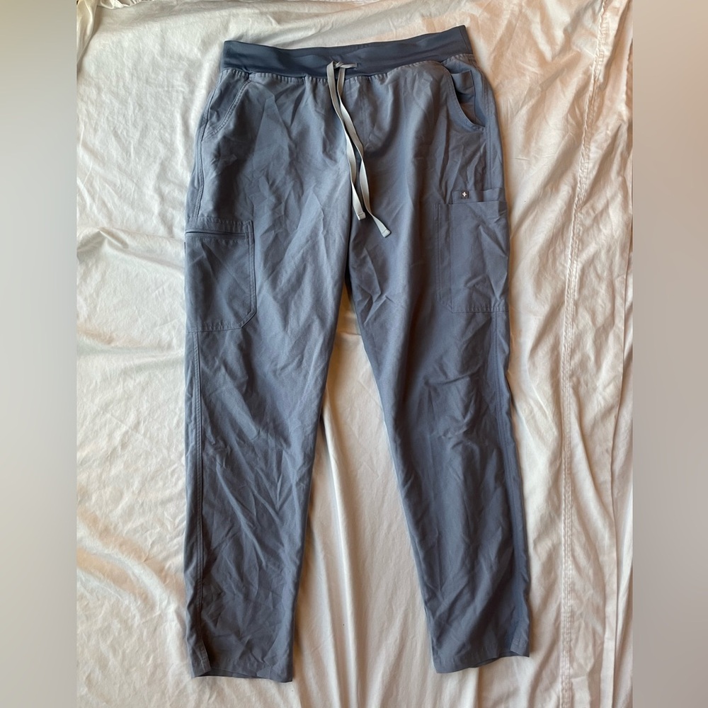 Figs Kade Tall Vapor Blue Space Dye Tall XL Tall Scrub Pants